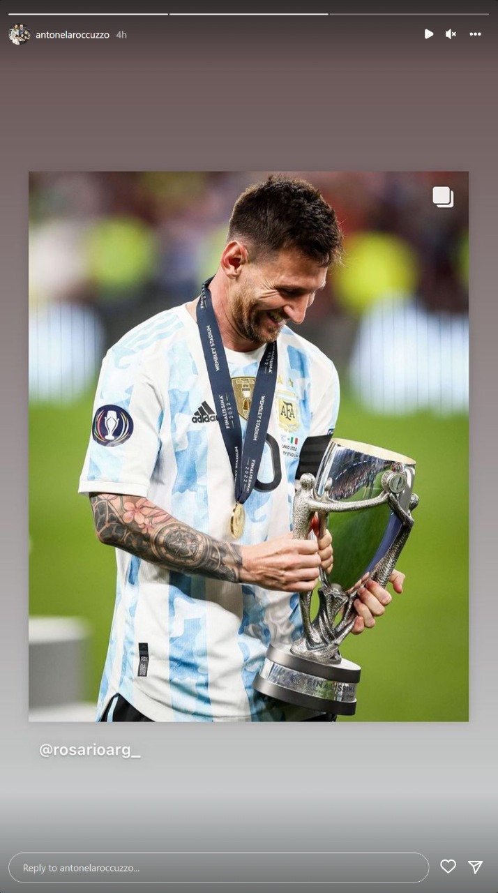 La tercera foto de Antonela Roccuzzo dedicada a Leo Messi