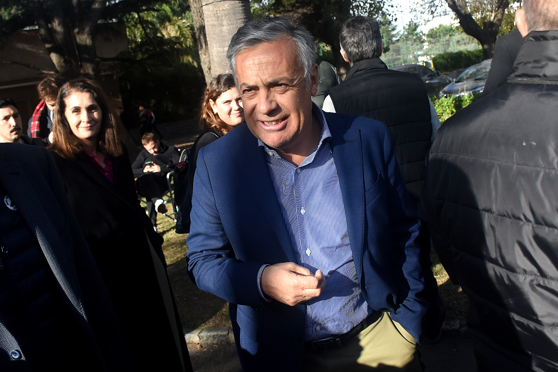 Alfredo Cornejo se mostró contento por el resultado electoral en Mendoza (Foto: Nicolás Stulberg)