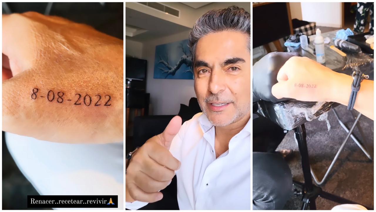 Raúl Araiza se tatuó después de anunciar su proceso de rehabilitación: “Renacer, resetear y revivir”
