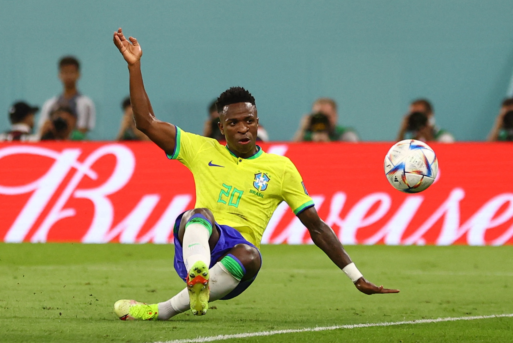 Vinicius se perdió el primero de Brasil ante Suiza por el Mundial Qatar 2022. REUTERS/Hannah Mckay