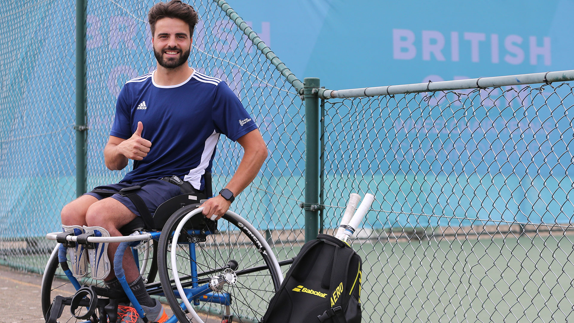 Pelayo Novo se dedicó al tenis en silla de ruedas tras su accidente (Gettyimages)