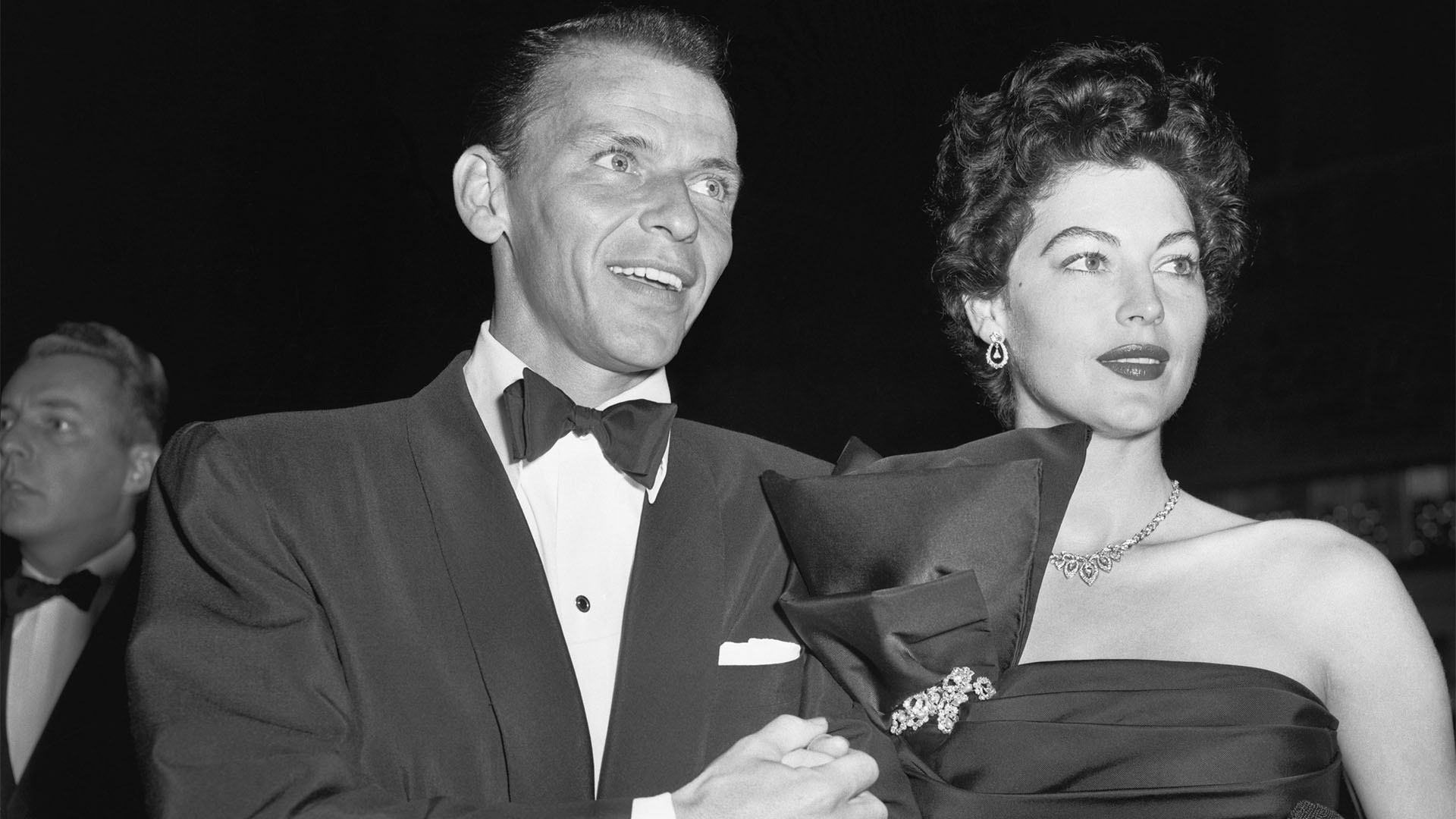 Primera aparición pública de Frank Sinatra y Ava Gardner. Él la había bautizado "el animal más hermoso del mundo" (Bettmann Archive)