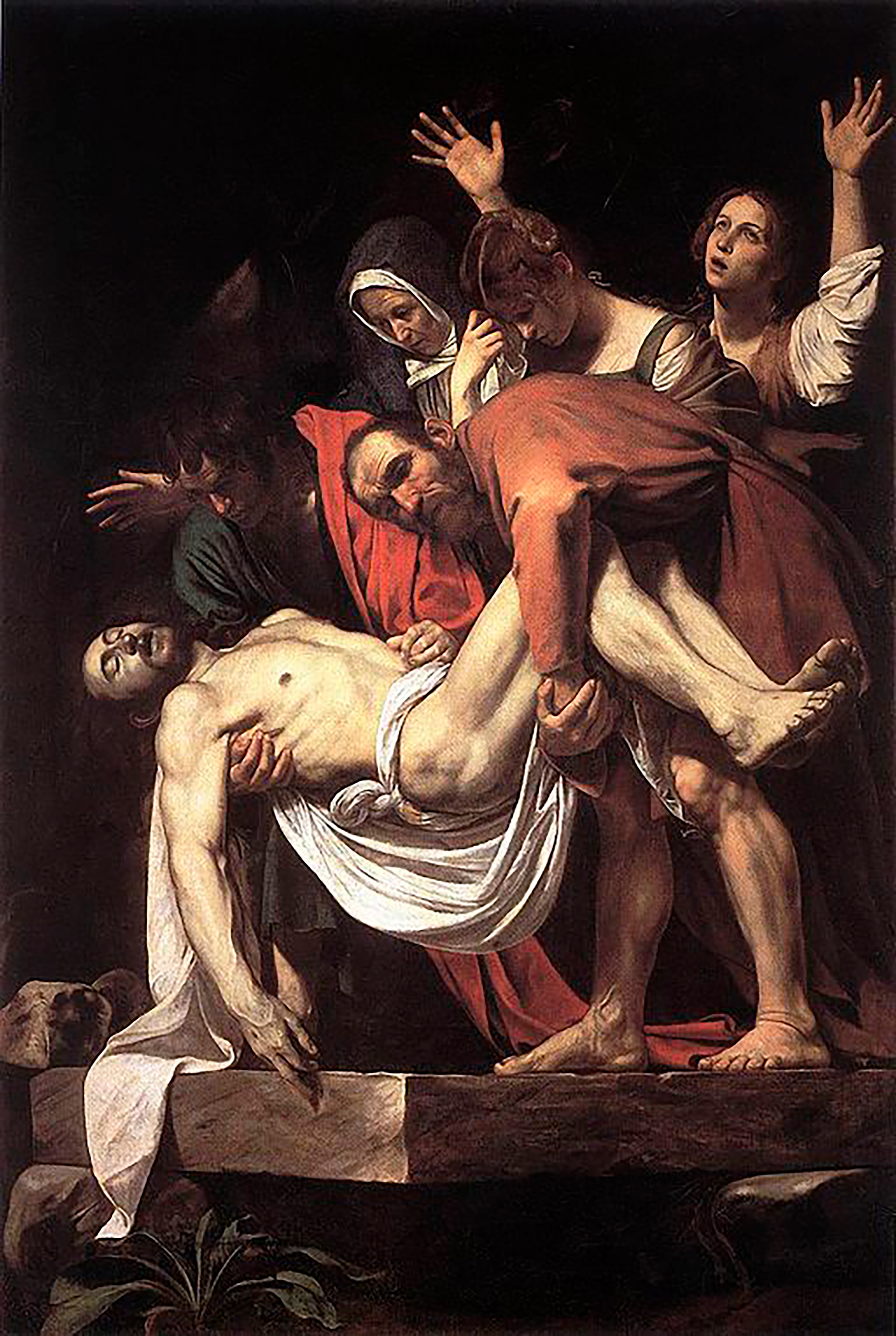 "Santo entierro" (1602-1604), en los Museos Vaticanos, Ciudad del Vaticano