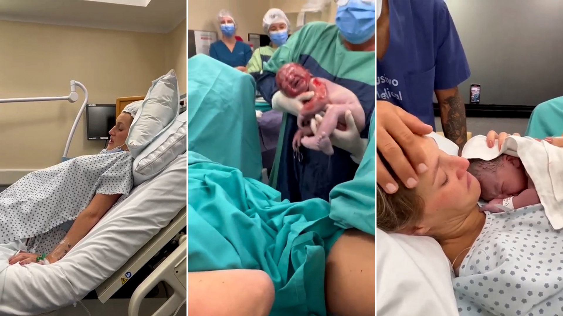 Del trabajo de parto al primer baño: el video del nacimiento de Luca Cubero