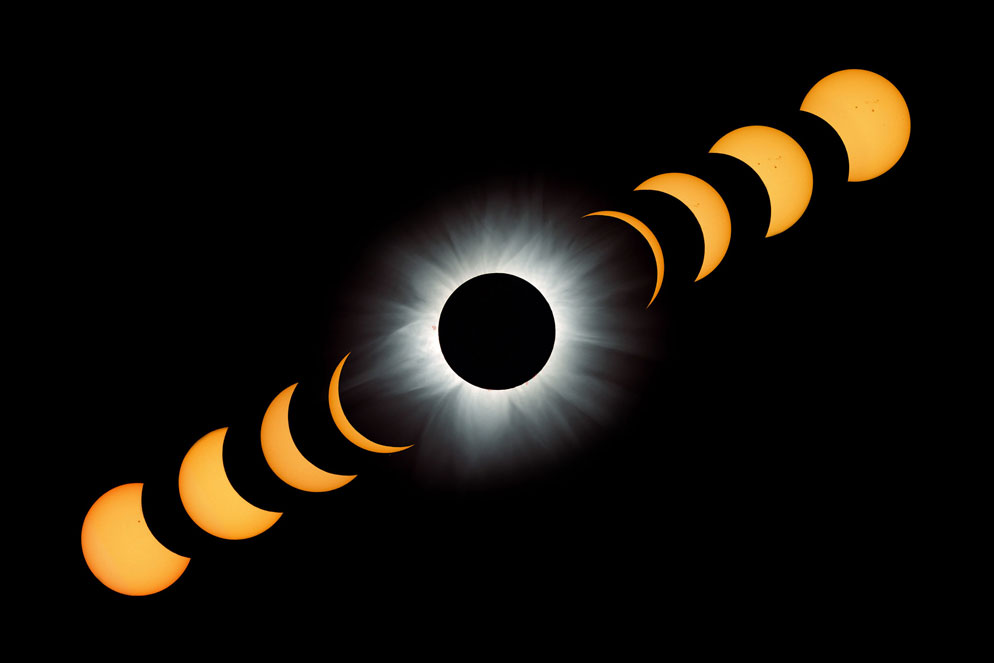 Eclipse solar total: cu&aacute;les ser&aacute;n las cinco etapas clave del fen&oacute;meno, seg&uacute;n la NASA
