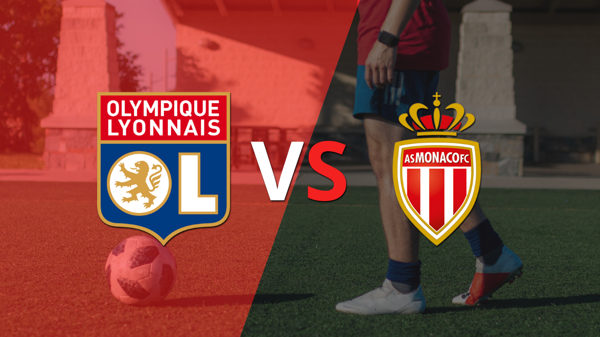 Con dos goles, Olympique Lyon se impuso a Mónaco en el estadio Parc Olympique Lyonnais