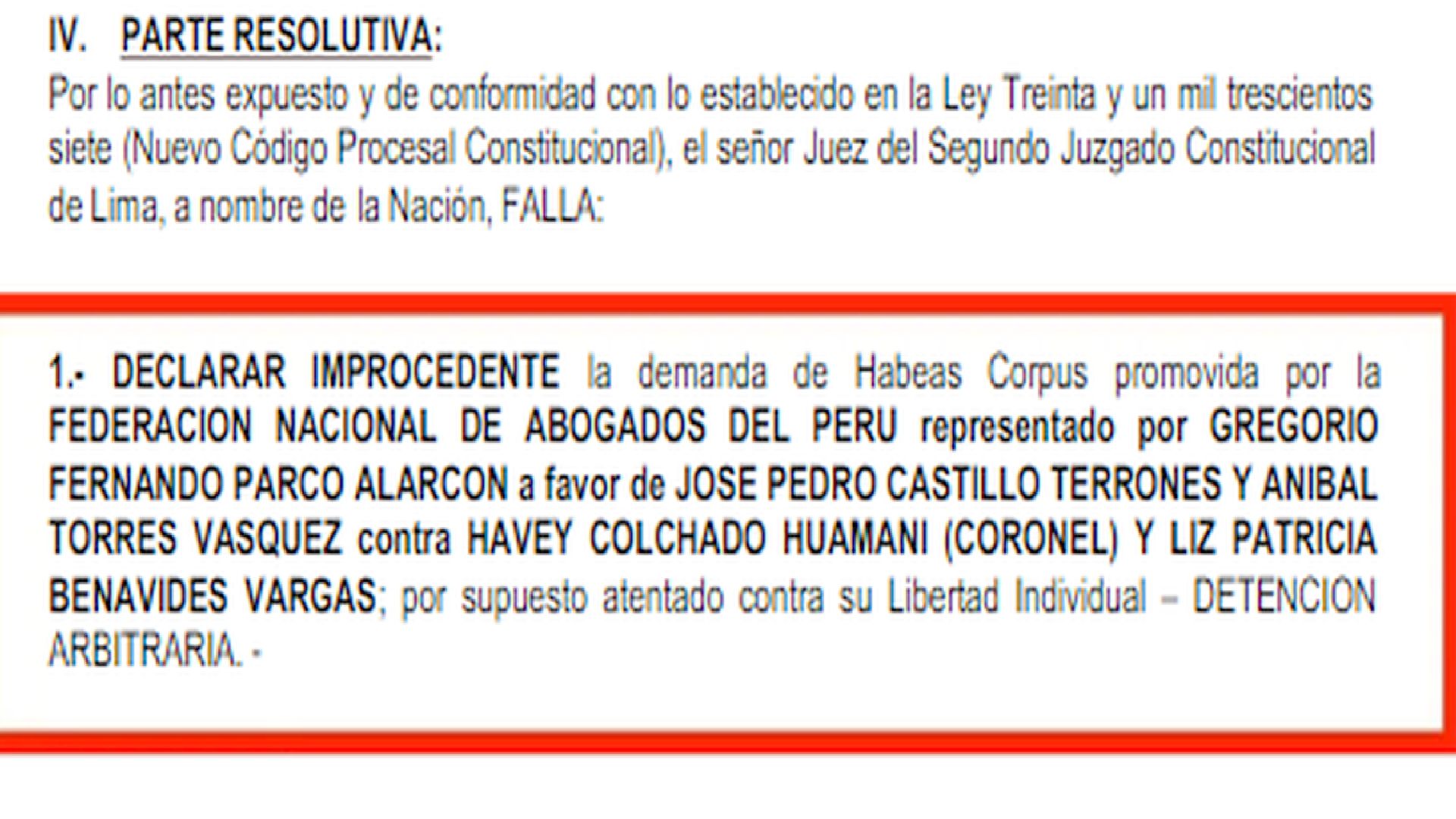 Pedro Castillo seguirá en prisión por los siete días pedidos por el Ministerio Público (Captura: Poder Judicial)