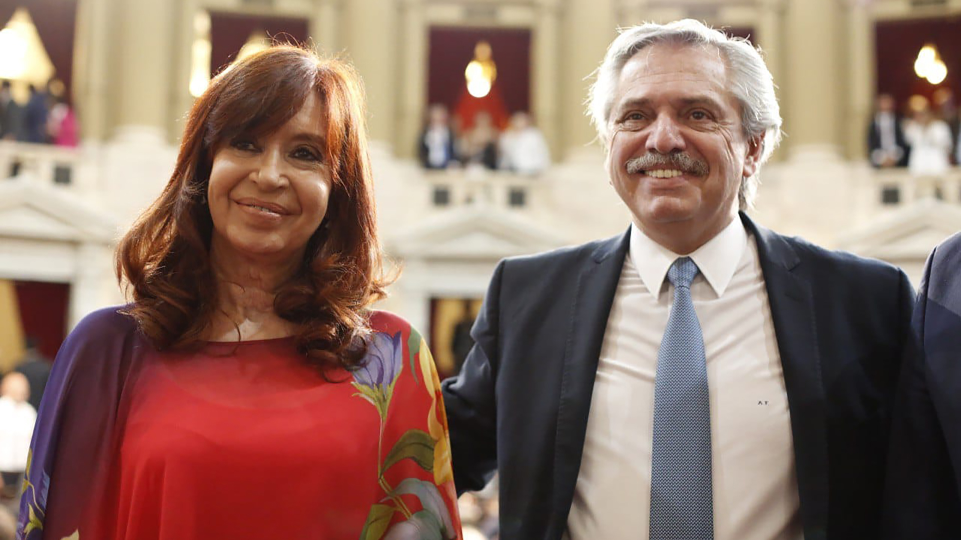 El Presidente Alberto Fernández y la Vice, Cristina Kirchner (Archivo/Prensa Senado)