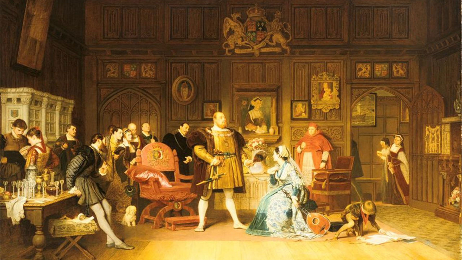 Los días felices. Enrique VIII con Ana Bolena, en la corte inglesa, cuando nadie advertía el trágico final de la mujer.