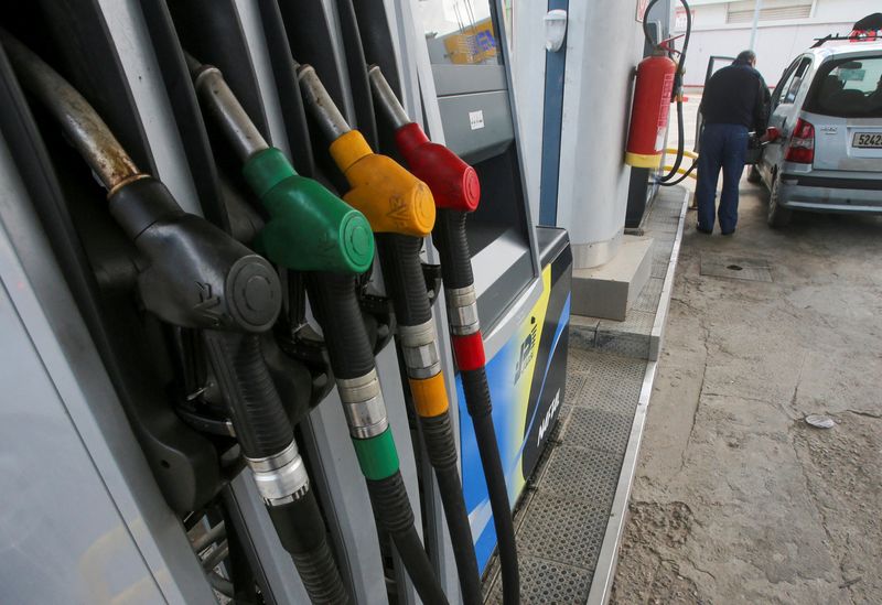 Imagen de archivo de un surtidor de gasolina en Argel, Argelia. 21 abril 2020. REUTERS/Ramzi Boudina