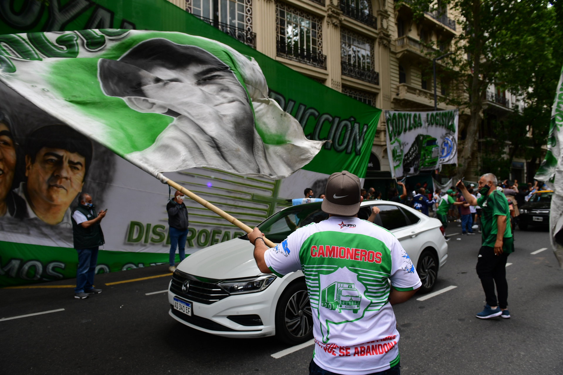 Camioneros le puso su sello a la caravana