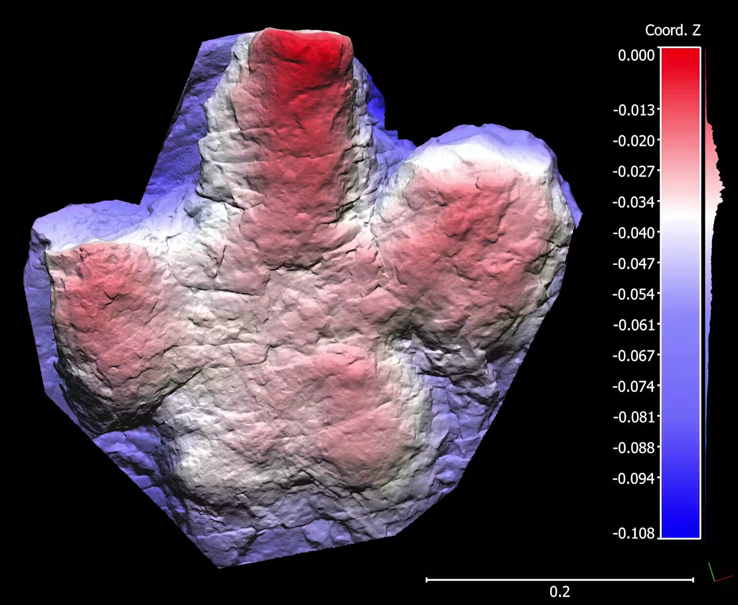 Encuentran huellas de dinosaurios poco comunes de un periodo casi desconocido