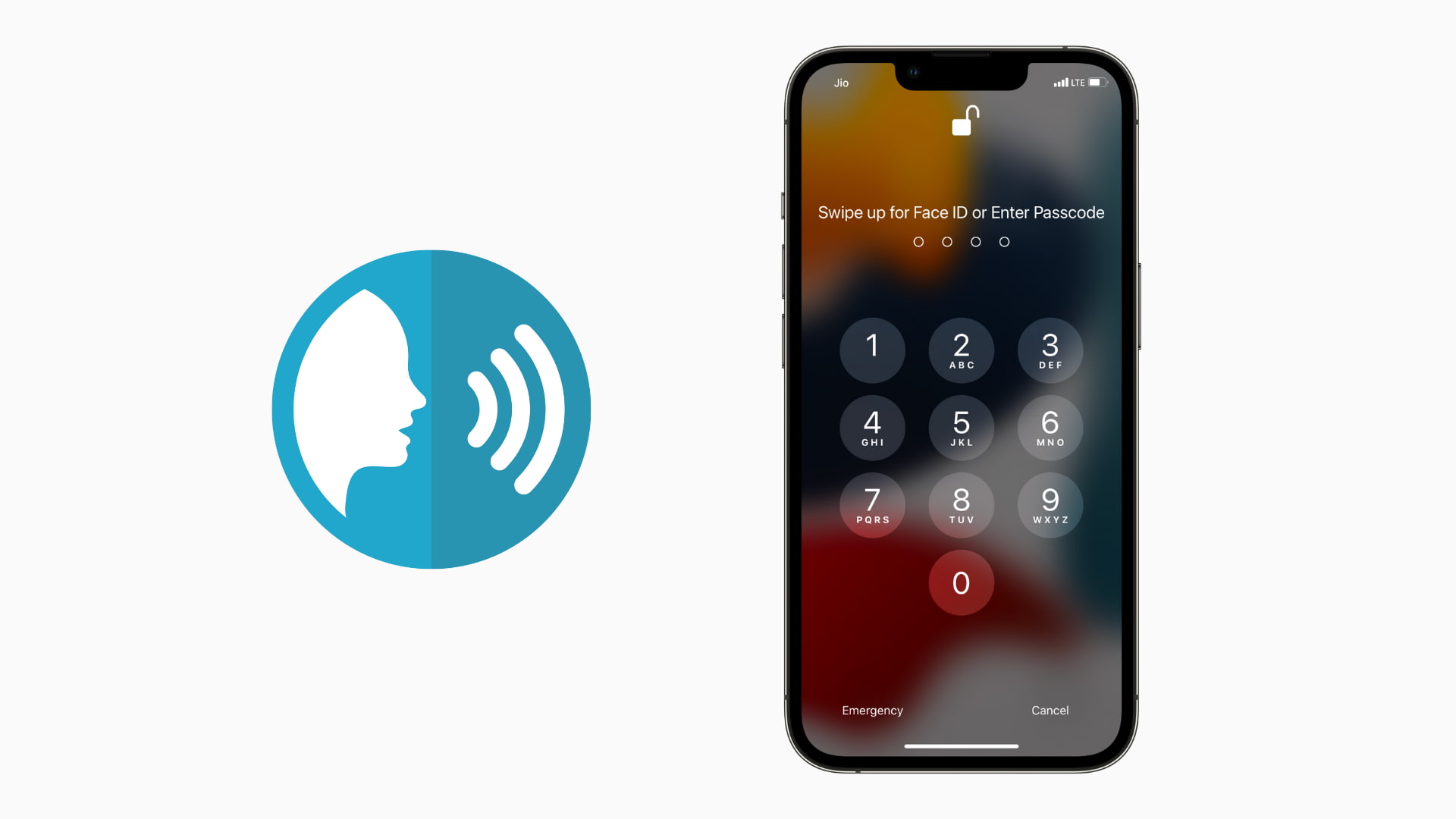 Truco para desbloquear un iPhone con la voz