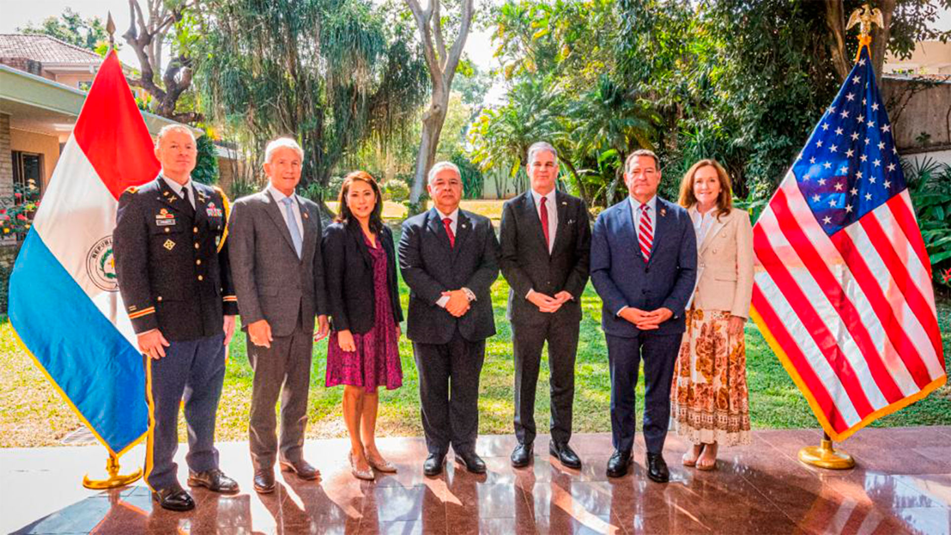 Esteban Aquino with representatives Stephanie Murphy, Mark Green, Kathleen Rice and Kurt Schrader (SNI of Paraguay)