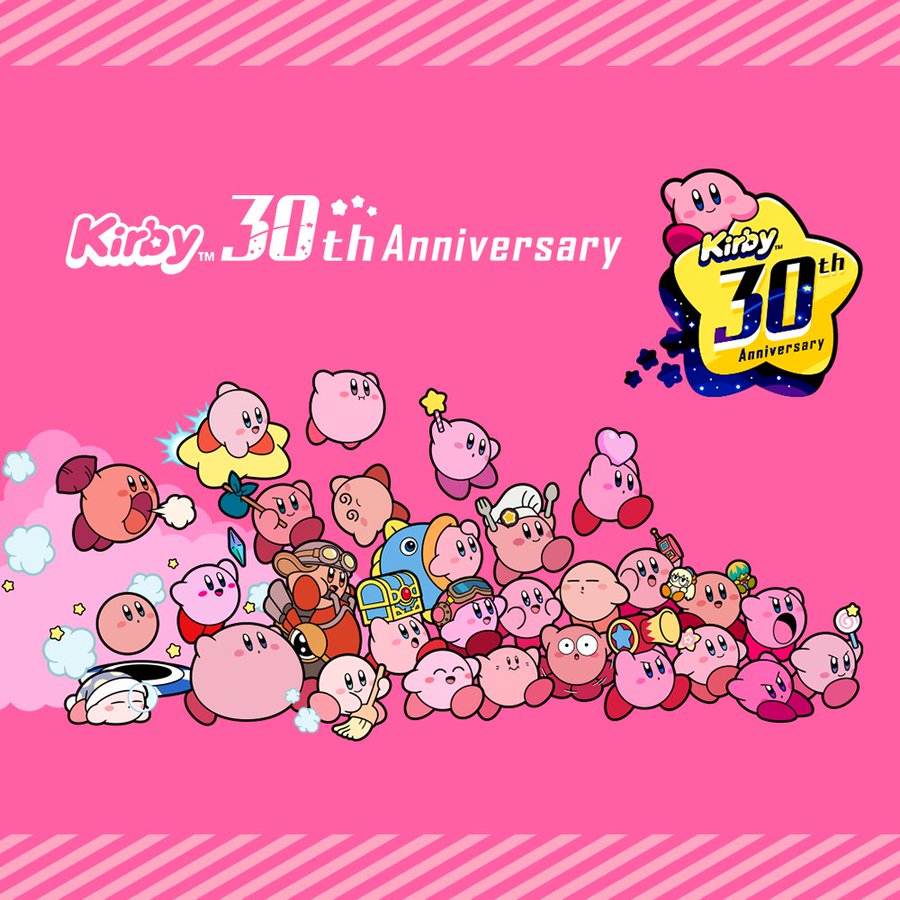 Imagen de aniversario de Kirby (Foto: Twitter)