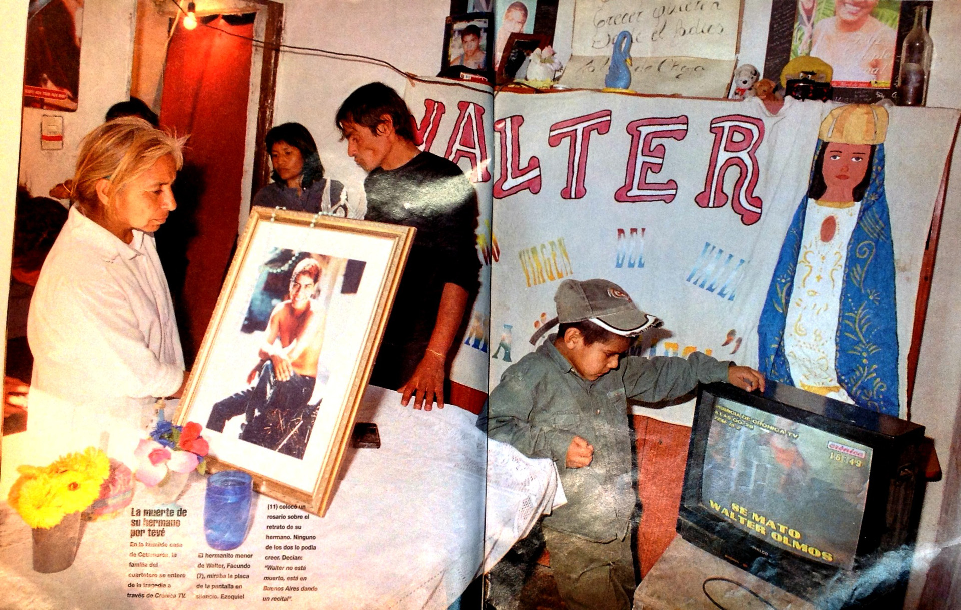 Lo despidieron miles de seguidores en una capilla ardiente que se arm&amp; en la bailanta Mundo Bailable, de Ingeniero Budge (Gentileza archivo Tea y Deportea)