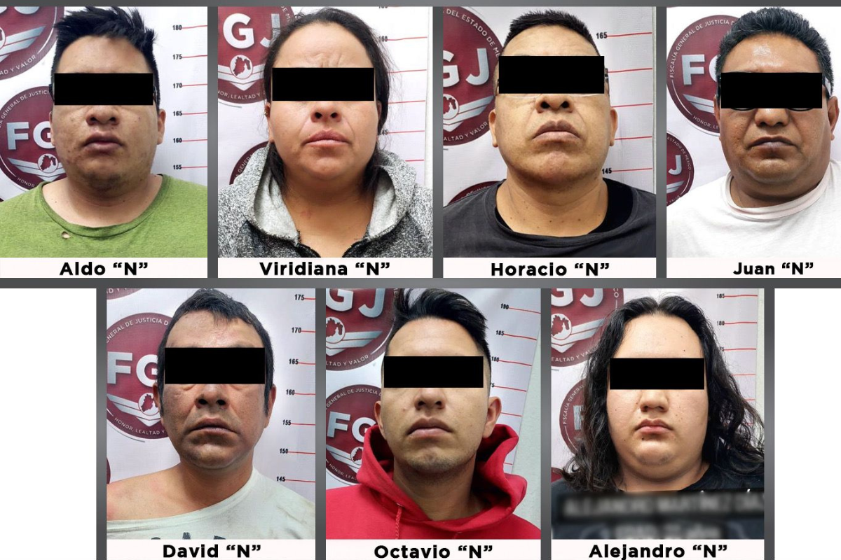 Detuvieron a 7 integrantes de “Los Macas”, banda dedicada a la venta de droga en Coacalco, Edomex
