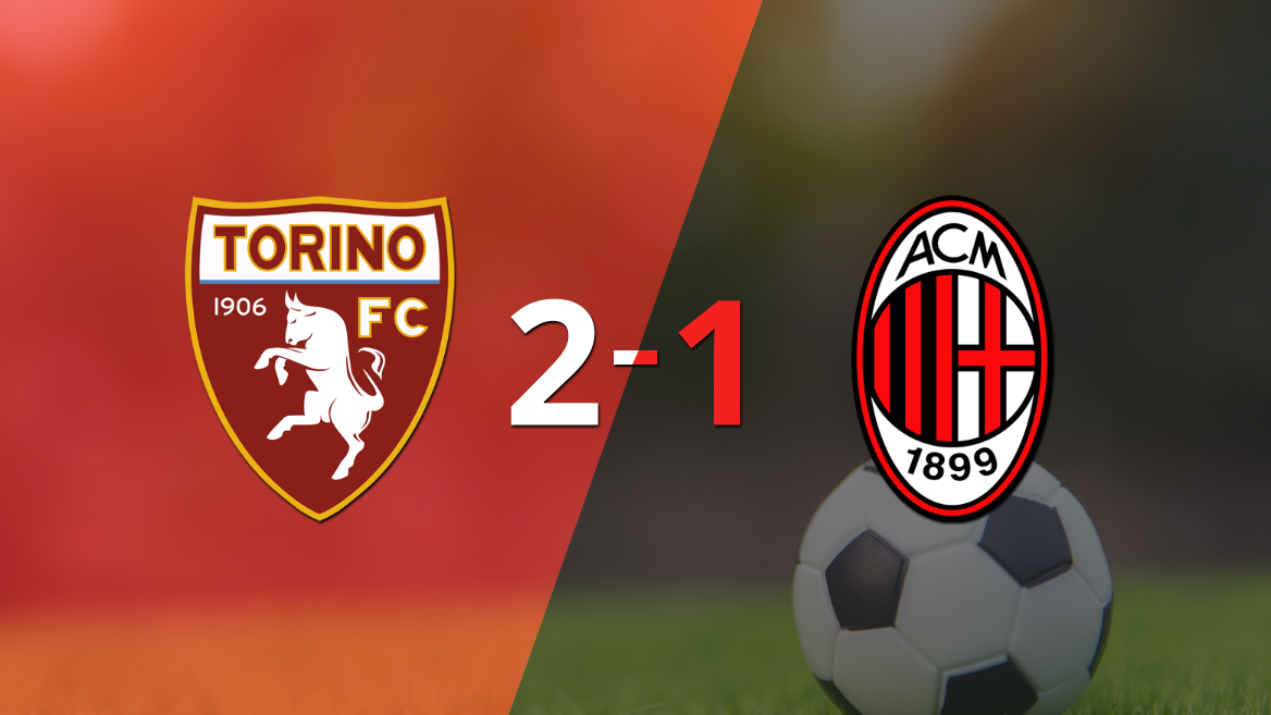 Torino le ganó a Milan en su casa por 2-1