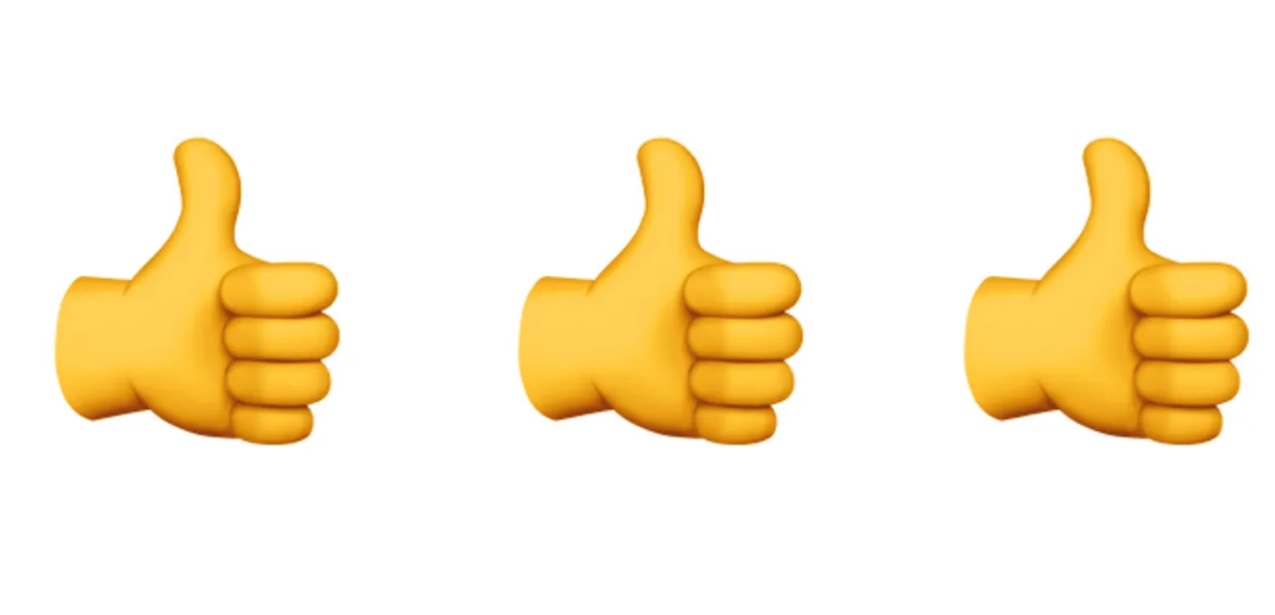 El emoji del pulgar arriba suele ser más utilizado por los hombres