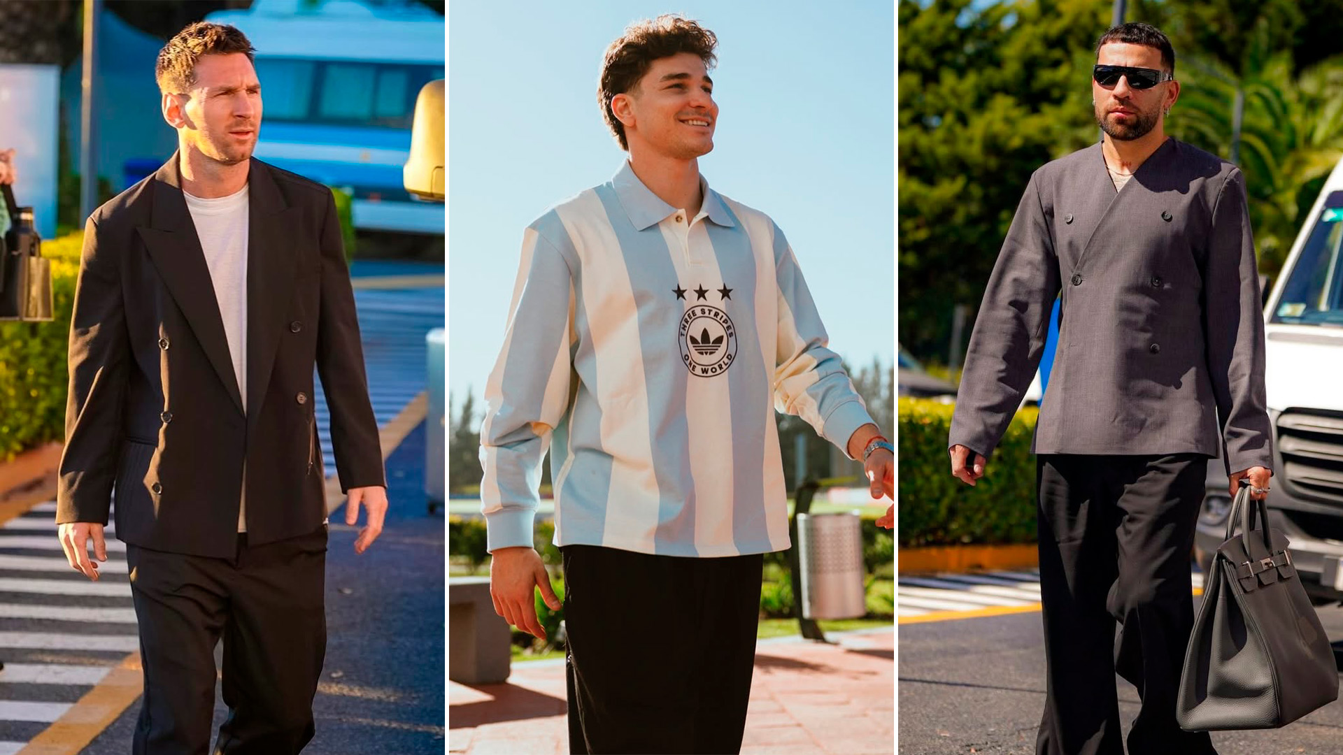 Furor por el look de los jugadores de la Selecci&oacute;n al arribar a Ezeiza: de la particular chomba de Juli&aacute;n &Aacute;lvarez al 