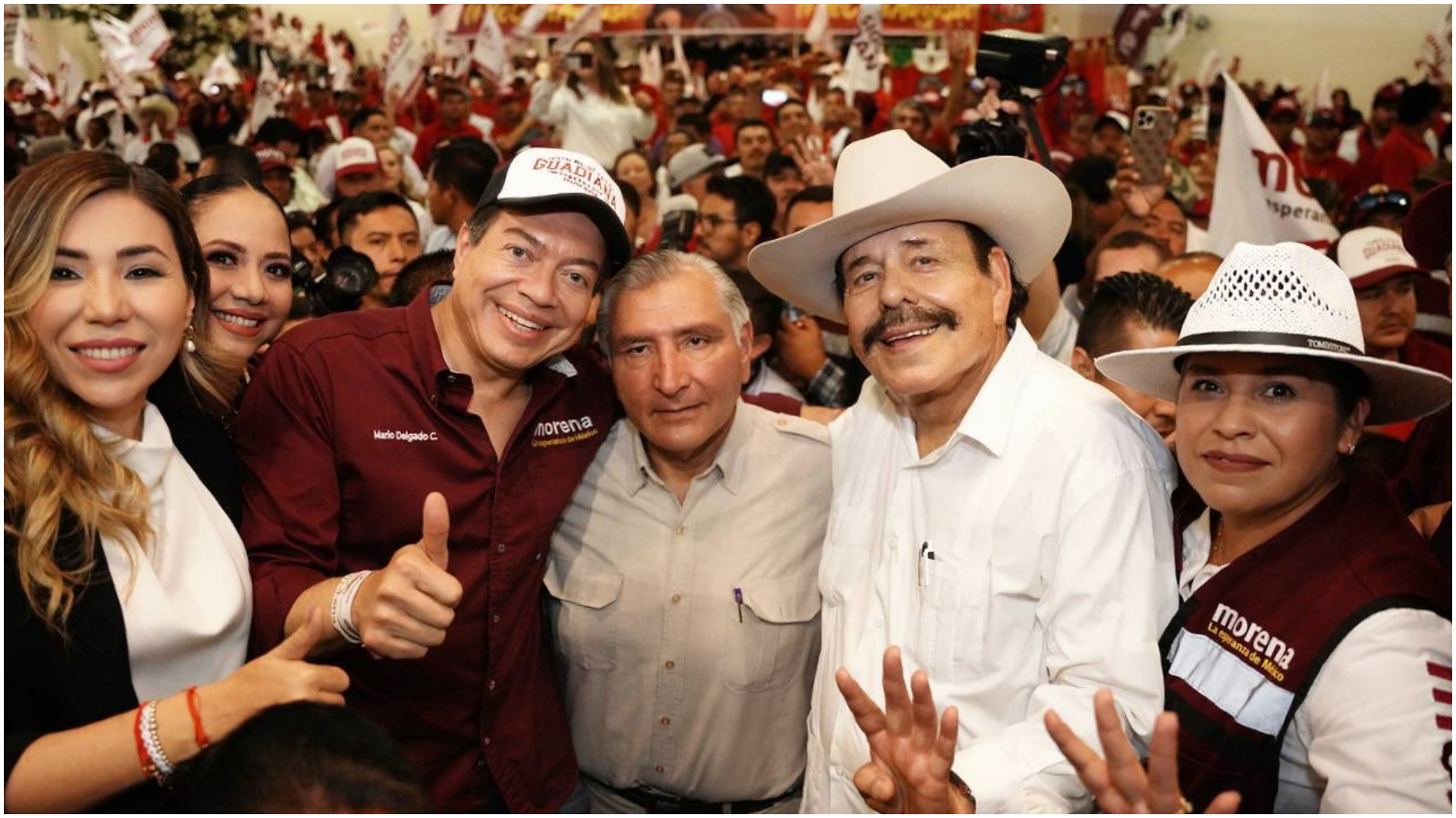 Adán Augusto fue ovacionado con el grito “presidente, presidente” en su visita a Coahuila