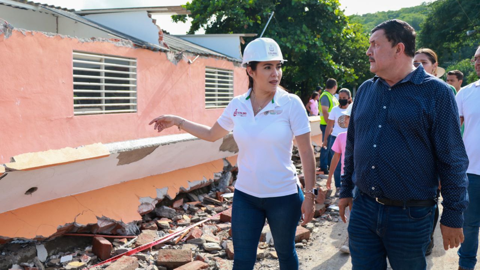 La gobernadora Indira Vizcaíno dio a conocer los avances en las evaluaciones por los daños derivados del sismo del 19-S. (Foto: Facebook/Indira Vizcaíno)