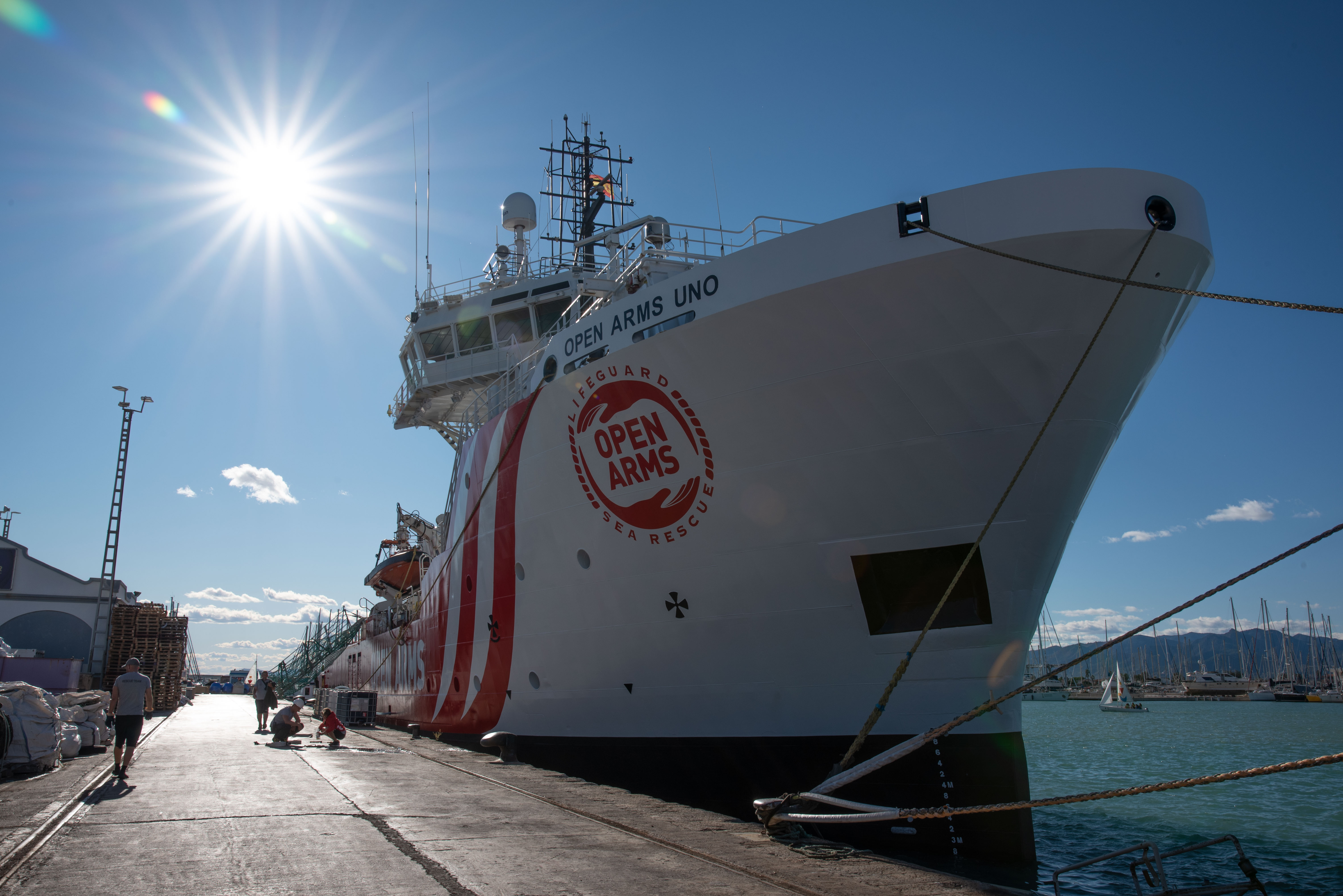 El nuevo barco de rescate de Open Arms, donado por Piñeyro
