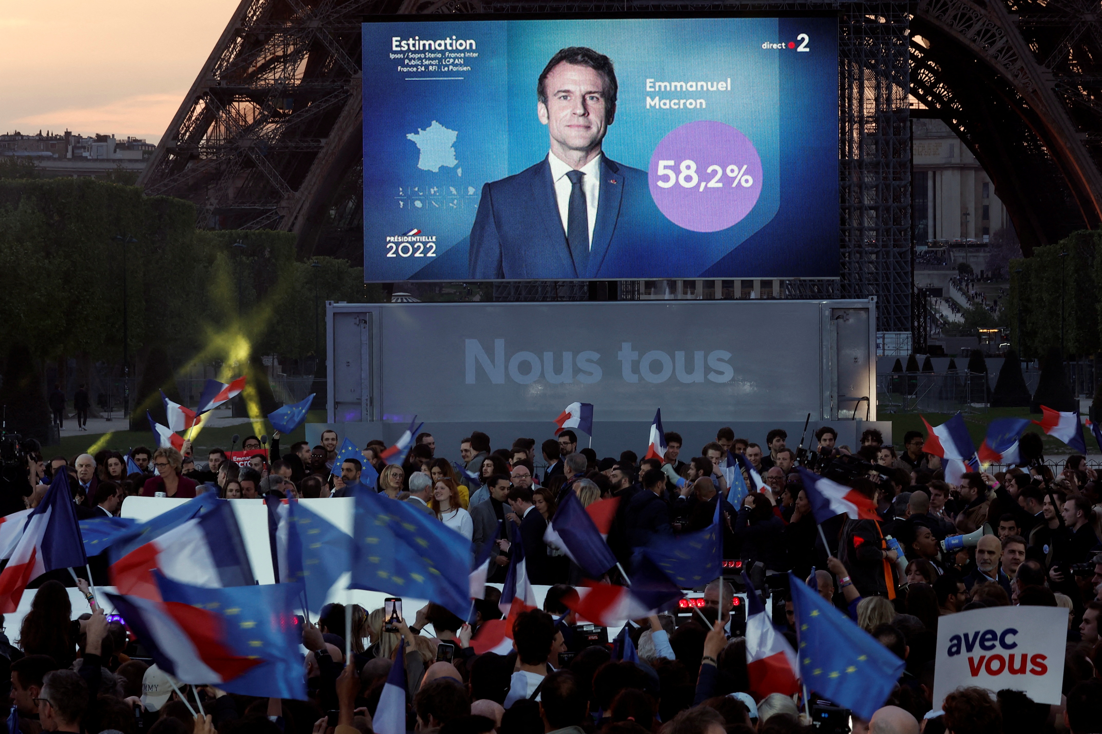 Macron obtuvo un importante triunfo en las elecciones que se celebraron en Francia este domingo (REUTERS/Benoit Tessier/File Photo)