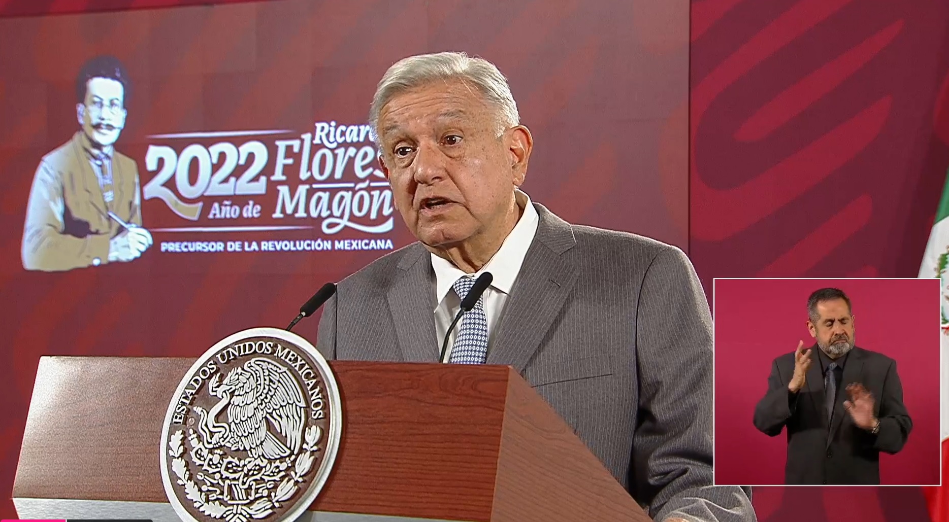 AMLO in the morning conference (Screenshot)