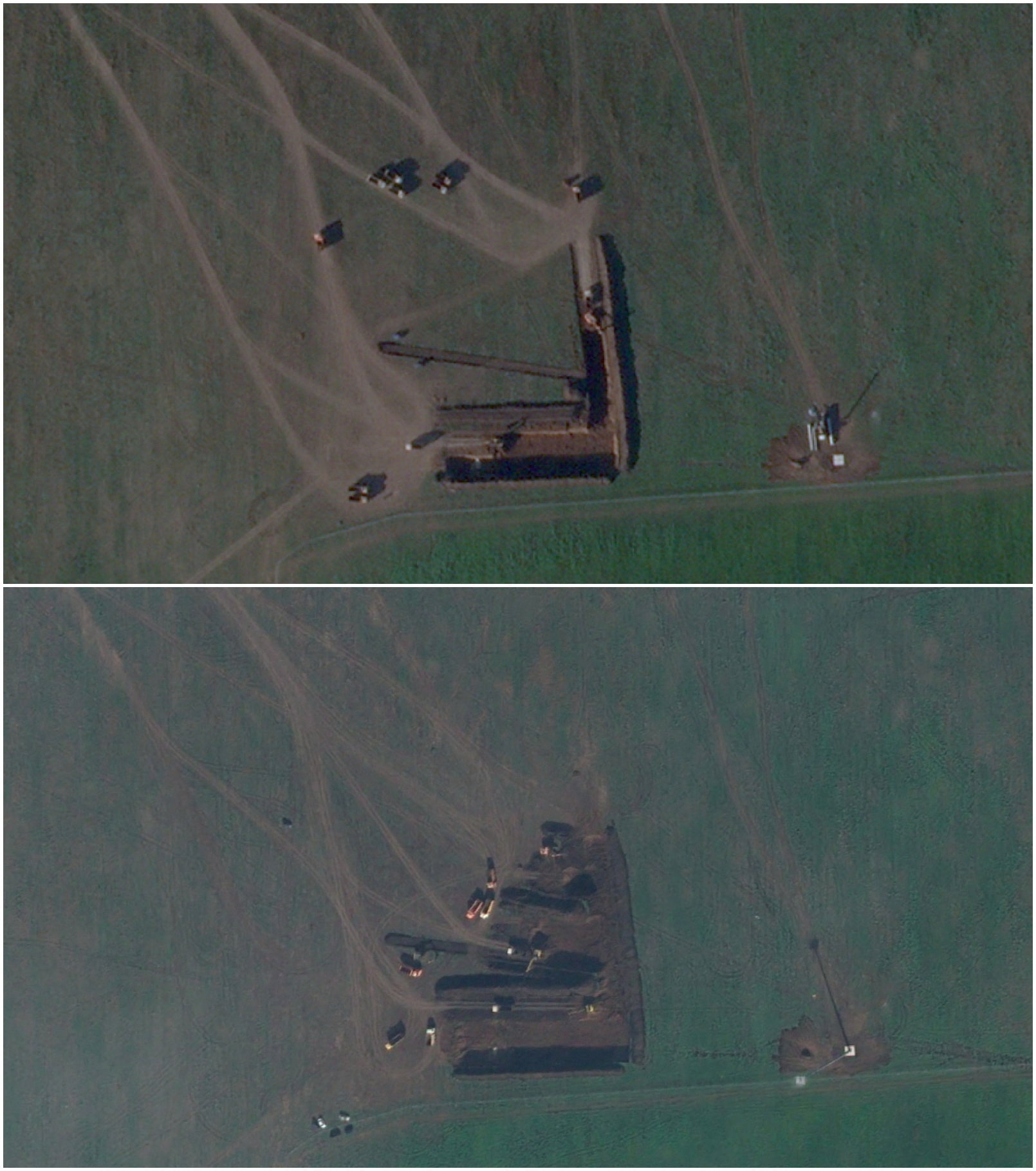 Im&aacute;genes satelitales revelaron que Rusia avanza en la construcci&oacute;n de una mega base para drones en Rostov