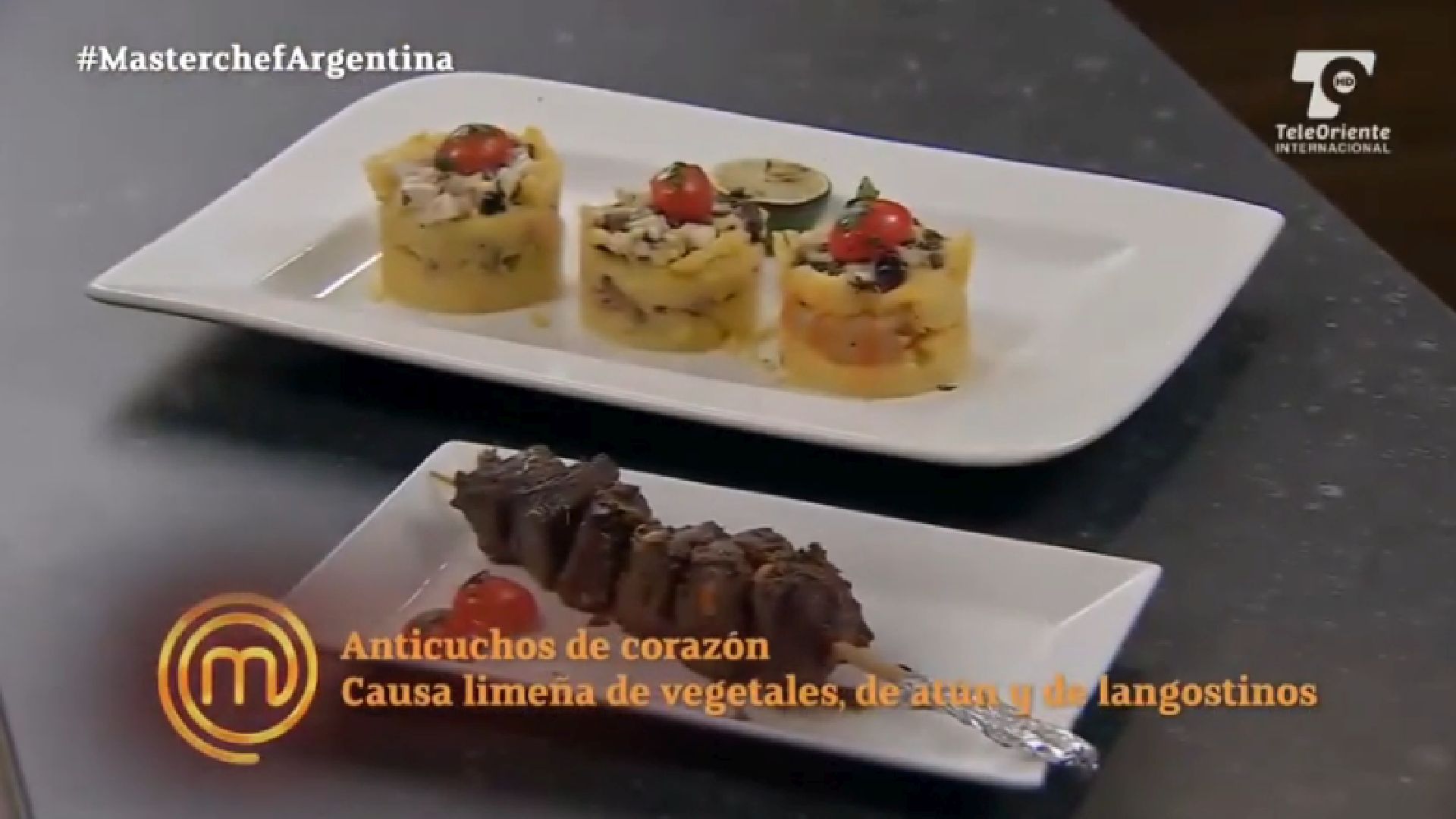 Peruvian food was showcased on Argentine television reality show (Capture: TeleOriente Internacional)