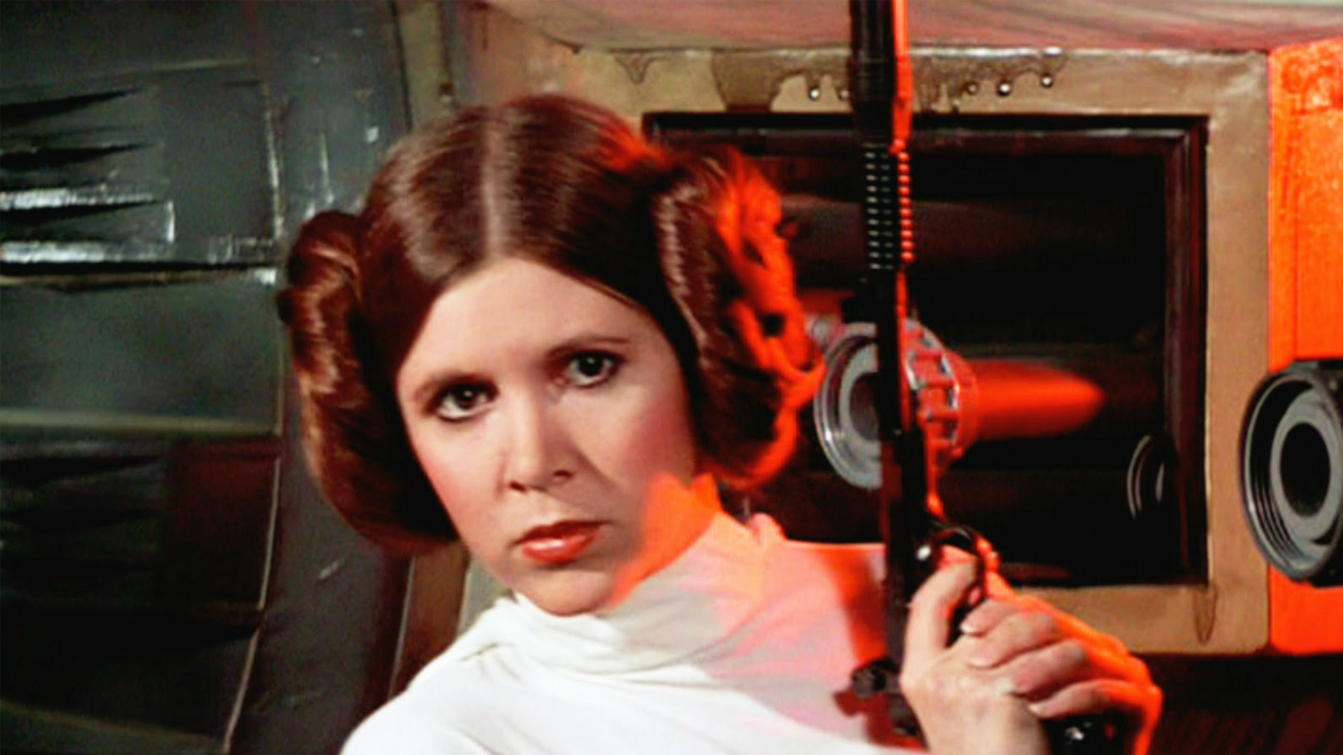 Carrie Fisher, interpretó a la princesa Leia, en las primeras películas de la saga Star Wars. Lucasfilm