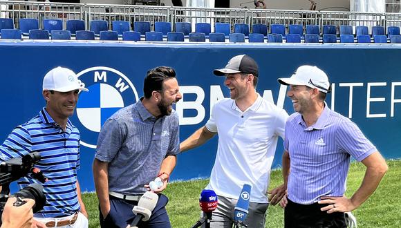 Claudio Pizarro y Thomas Muller compartiendo momentos agradables en campeonato de golf. | Foto: Sport 1