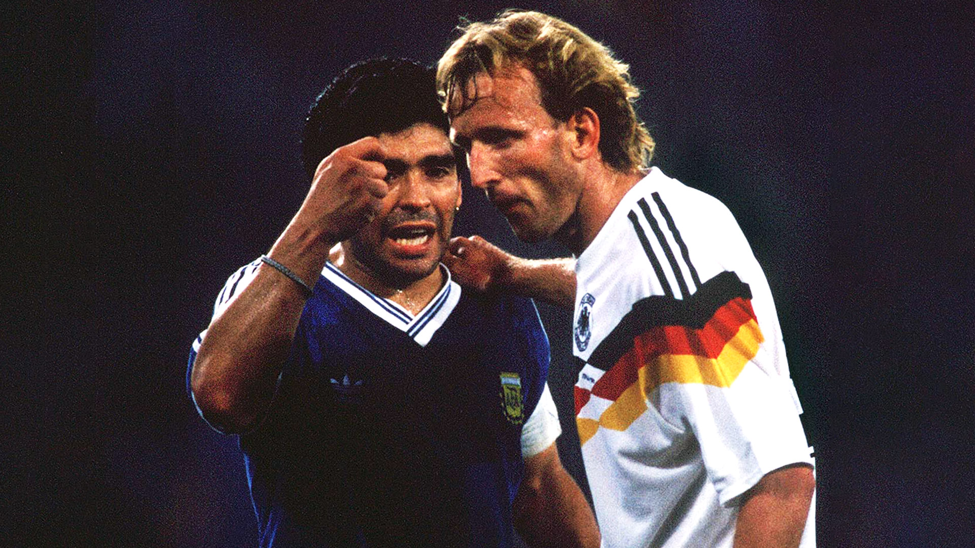 Los reclamos a Andreas Brehme, autor del gol de penal que le dio el triunfo a Alemania en la final