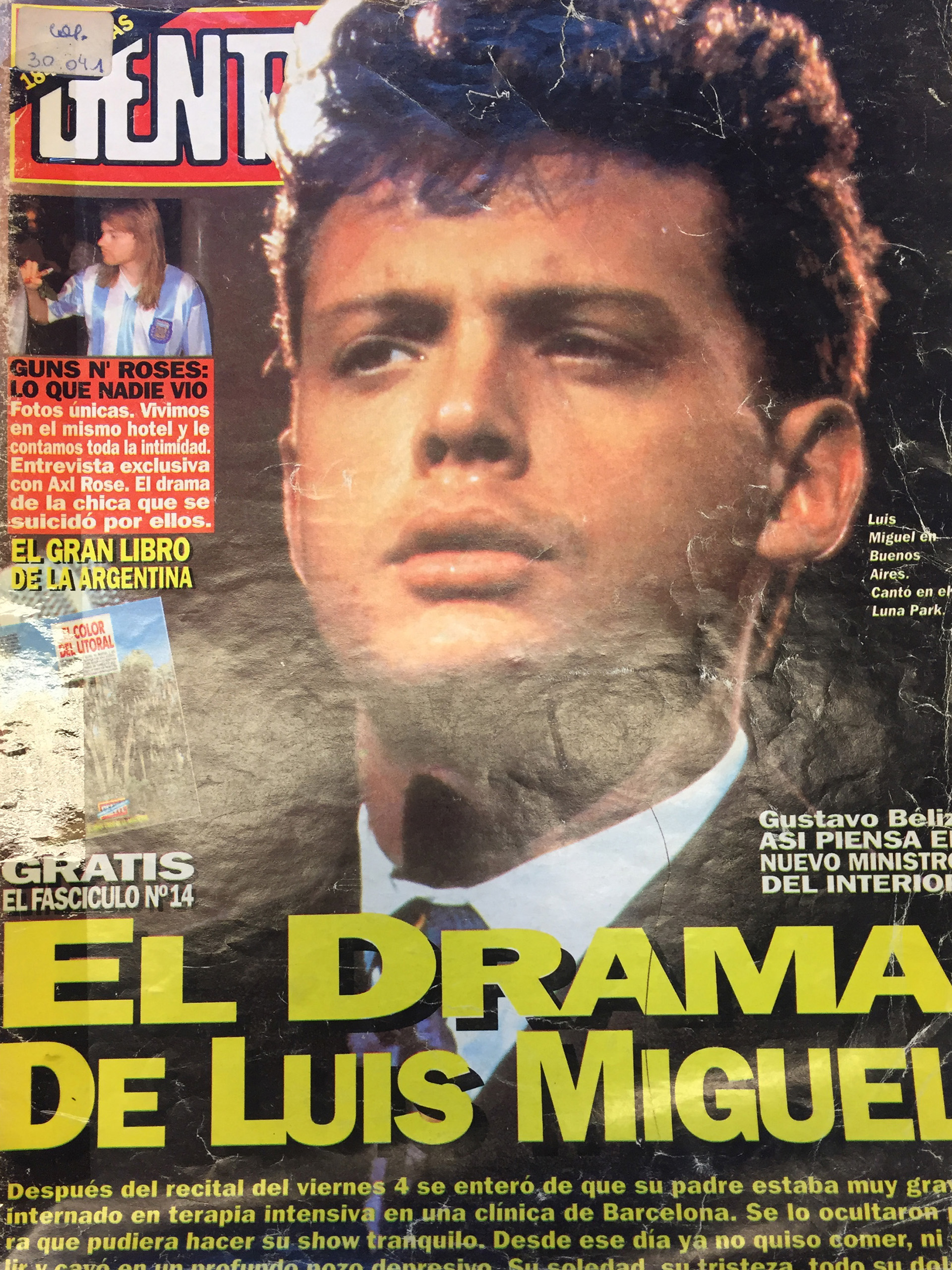 Luis Miguel y su dolor por la muerte de su papá, Luisito Rey, tapa de revista