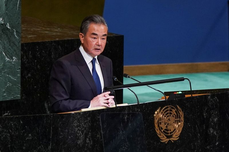 El consejero de Estado y ministro de Relaciones Exteriores chino, Wang Yi, en la ONU este año (REUTERS/Eduardo Muñoz/Archivo)