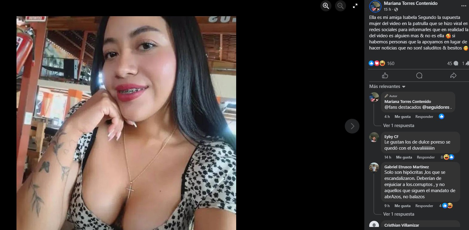 Policía niega ser la mujer del video viral íntimo en patrulla de CDMX -  Infobae