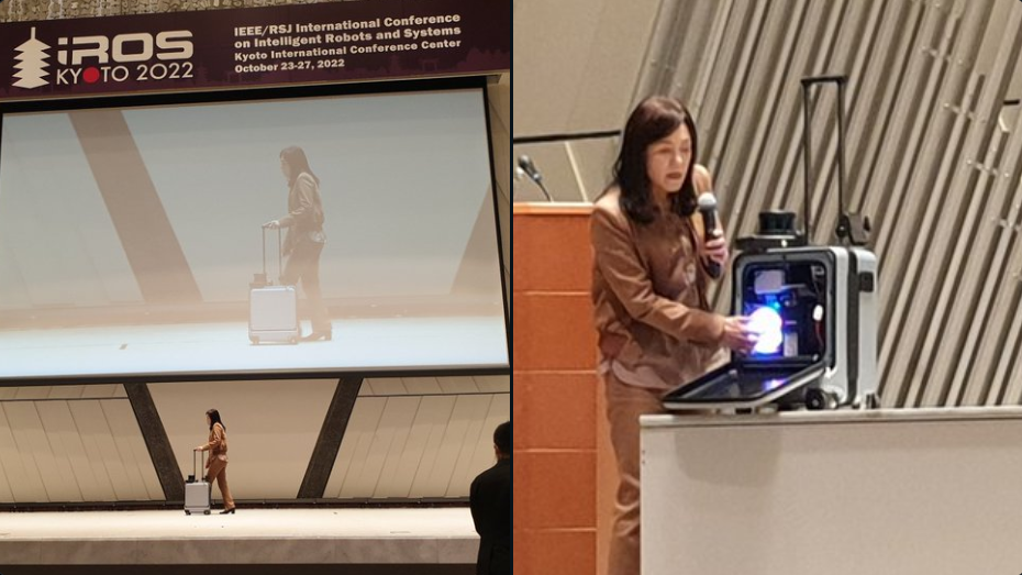 En Tokio, una investigadora creó una maleta con Inteligencia Artificial para personas con discapacidad visual