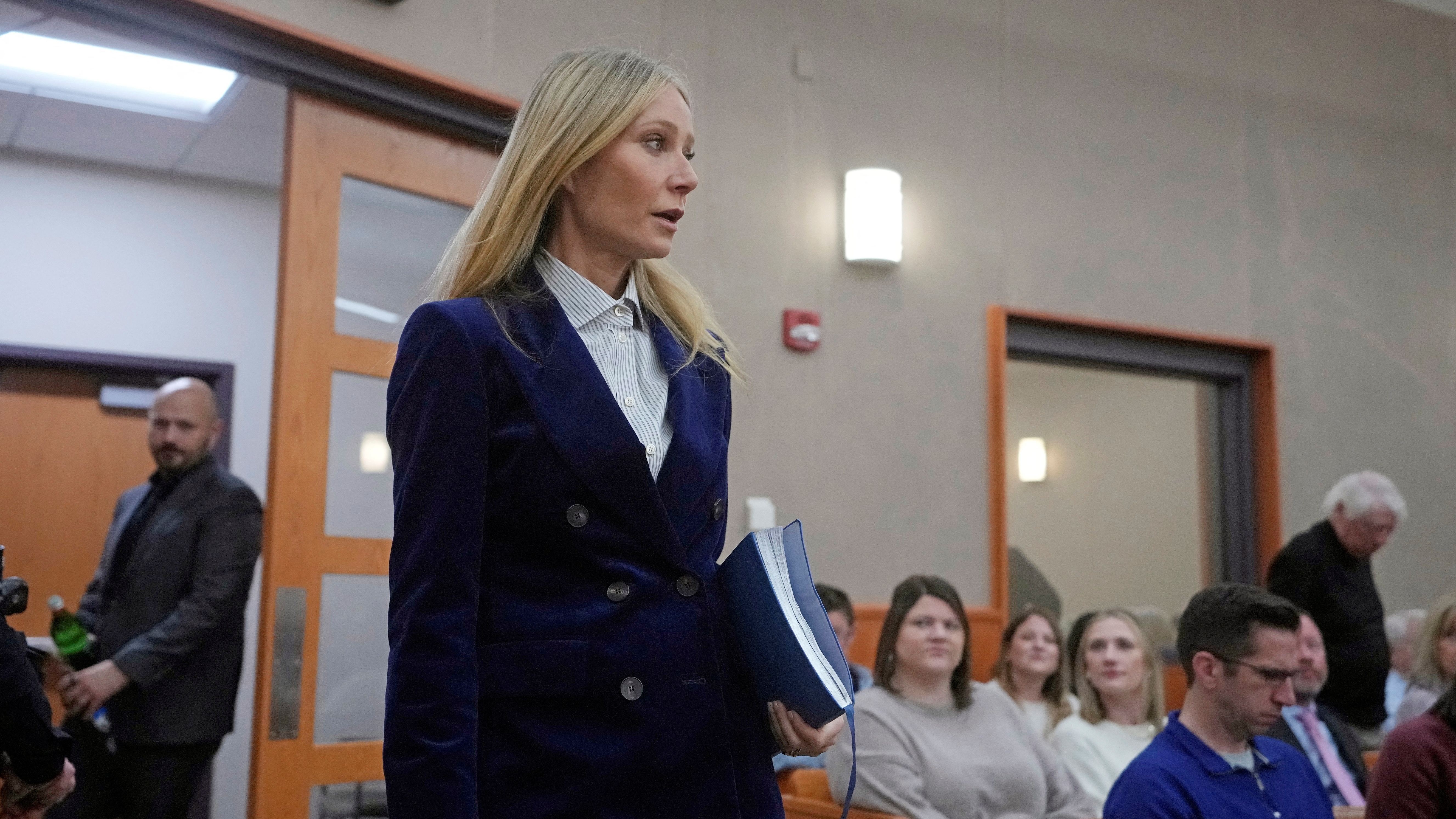 Gwyneth Paltrow enters the courtroom for her trial in Park City