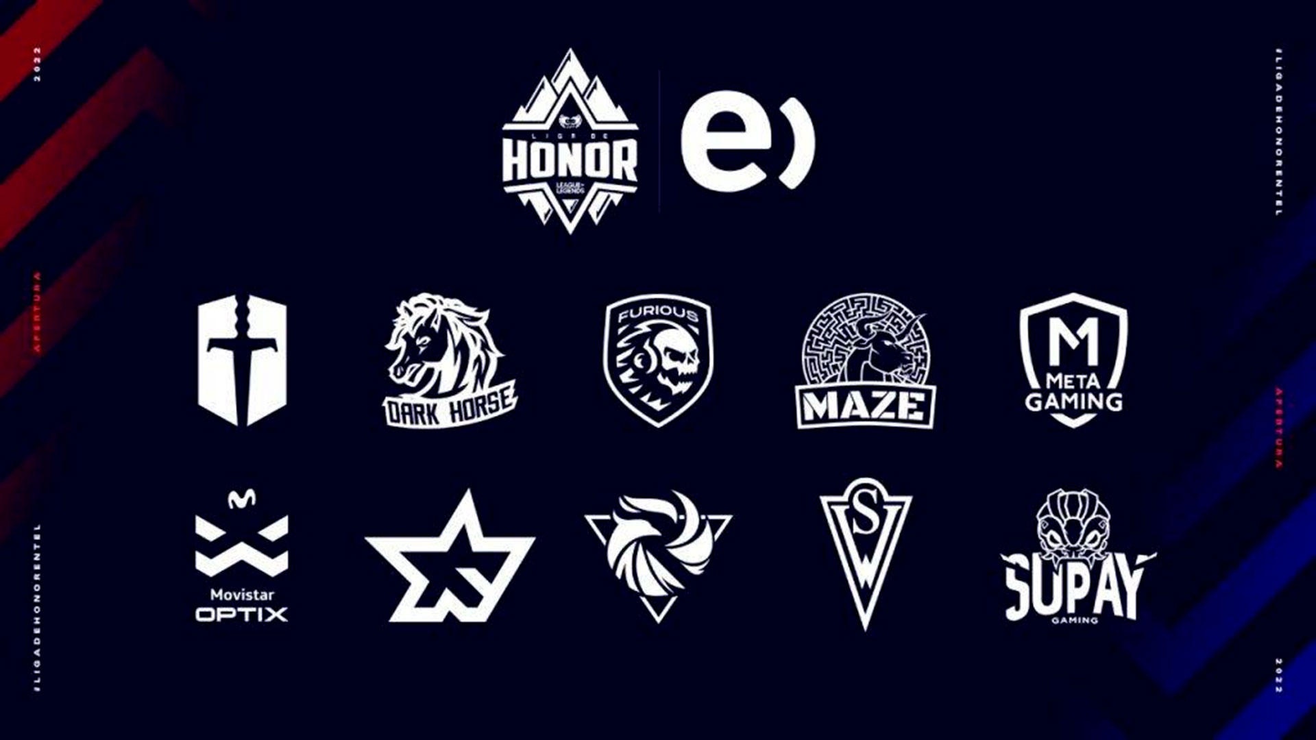 Liga de Honor Entel - Apertura 2022: Equipos