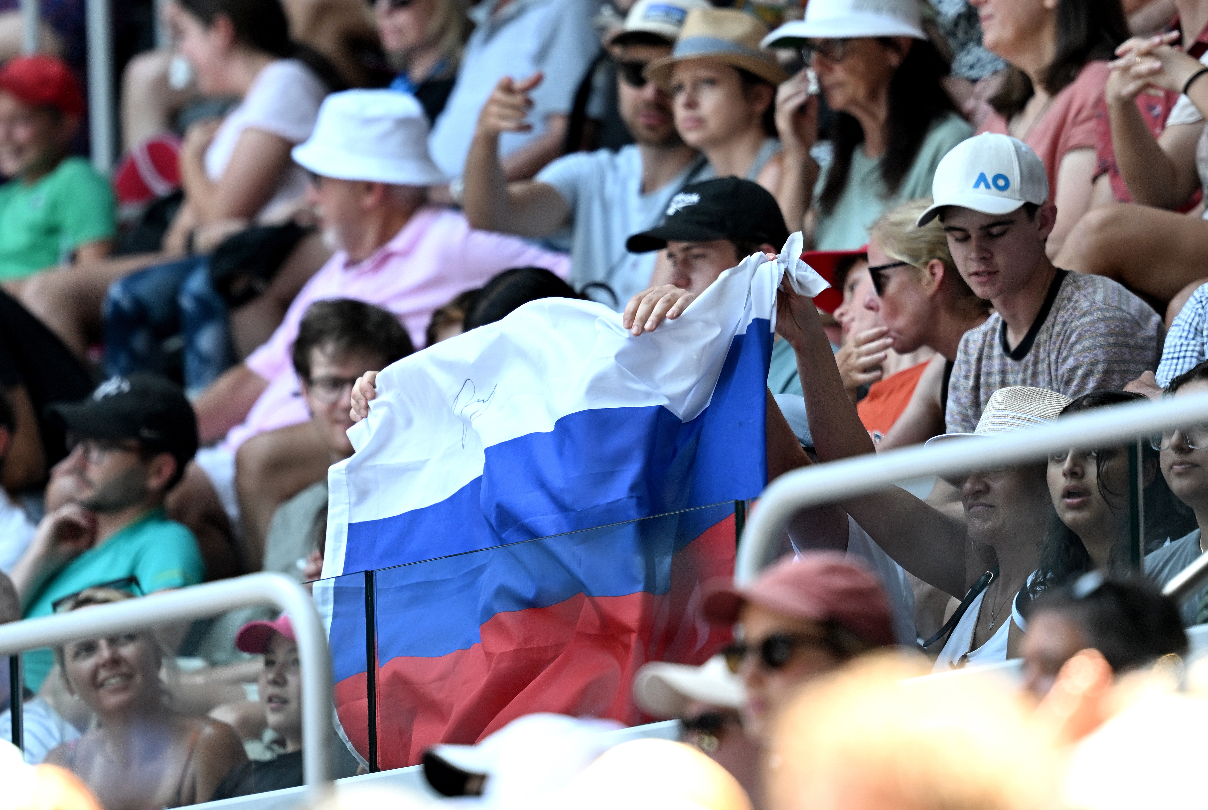 El Abierto de Australia prohibió la exhibición de banderas de Rusia y Bielorrusia