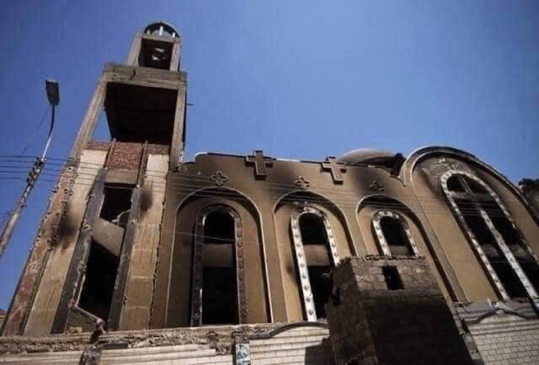 La iglesia copta en el barrio de Imbaba, al suroeste de El Cairo