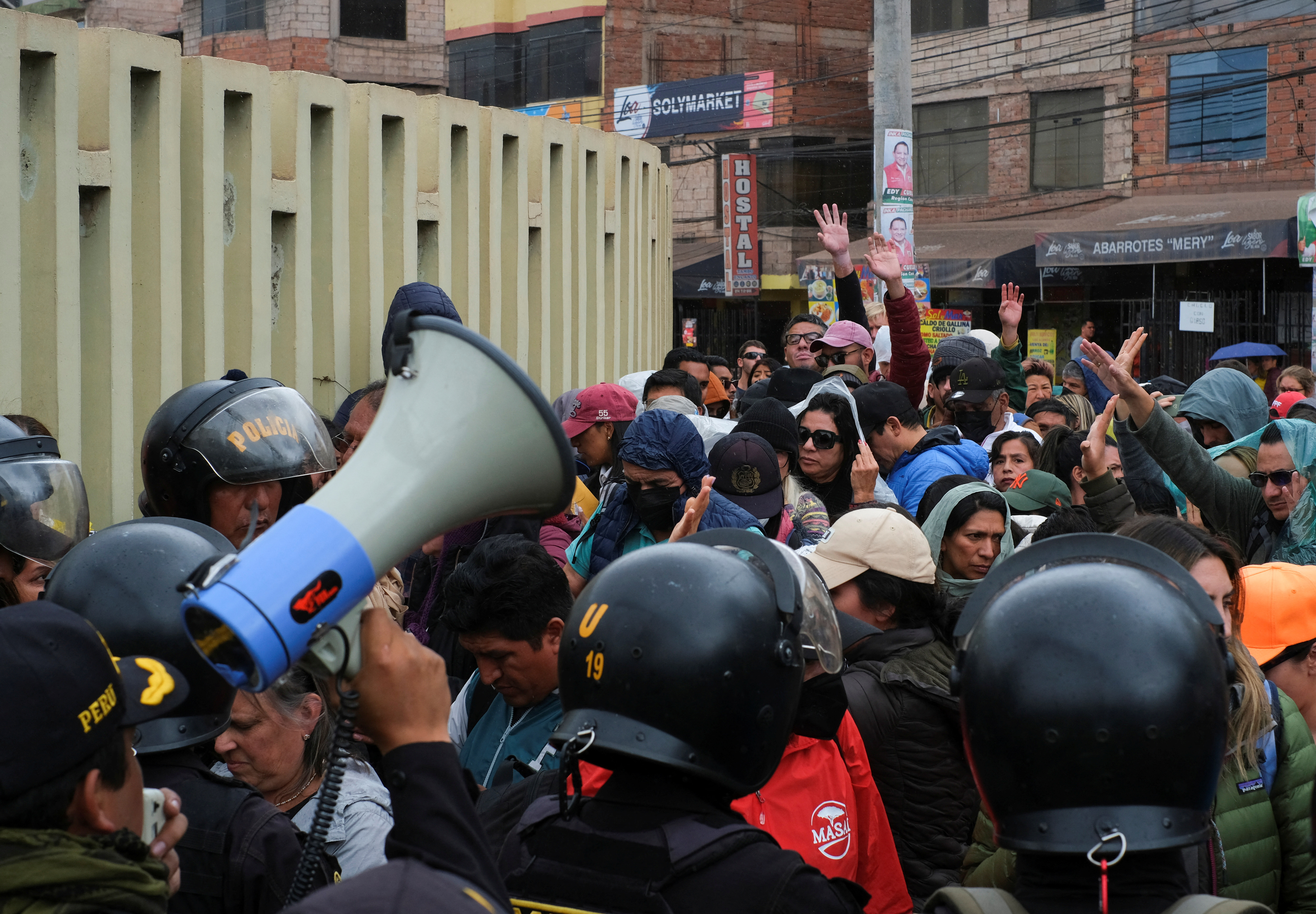 Manifestaciones en Cuzco (REUTERS/Paul Gambin)