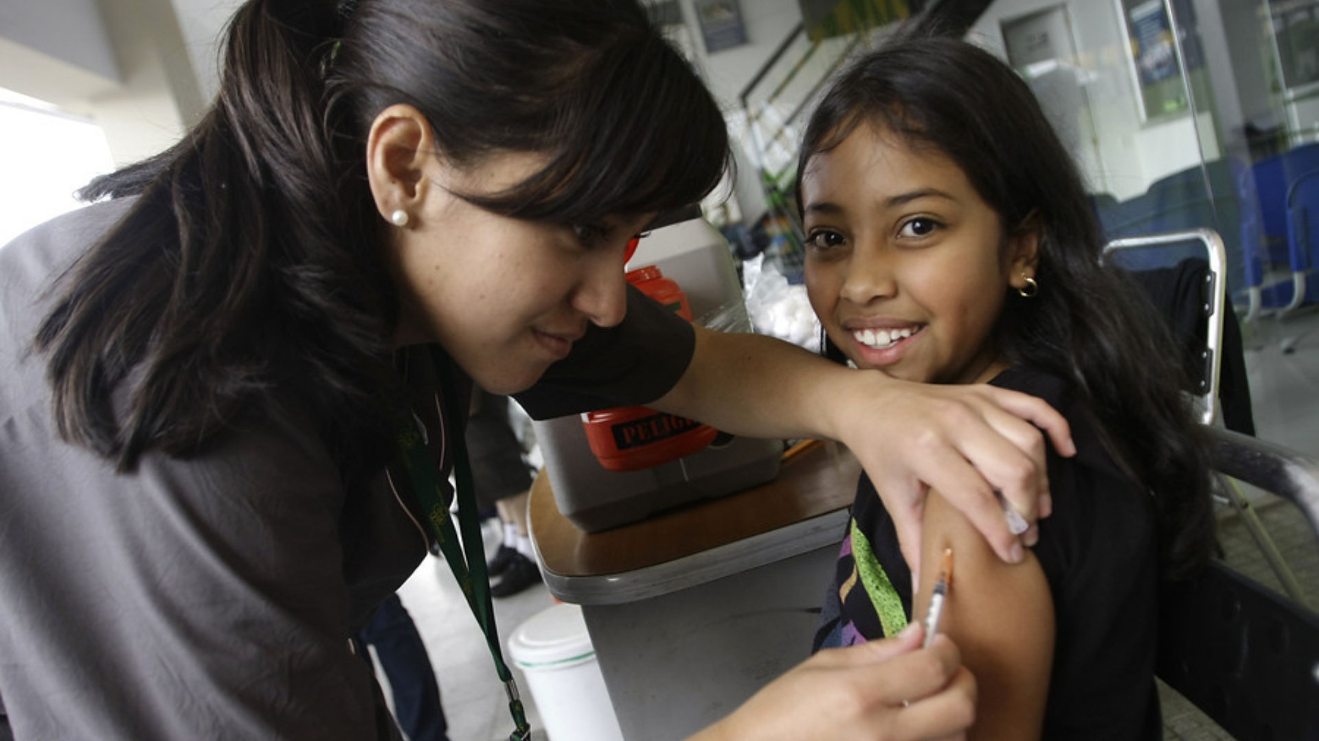 En la vacunación masiva se espera inmunizar a más de 7 millones de
niños de 1 a 10 años. Foto: Colprensa - Andrés Torres. 