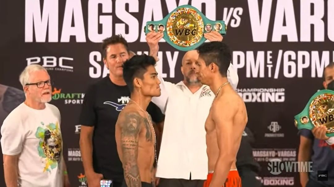 Rey Vargas y Mar Magsayo volverán a reunir a los entrenadores en un cuadrilátero (Screenshot: Youtube/Premier Boxing Champions)