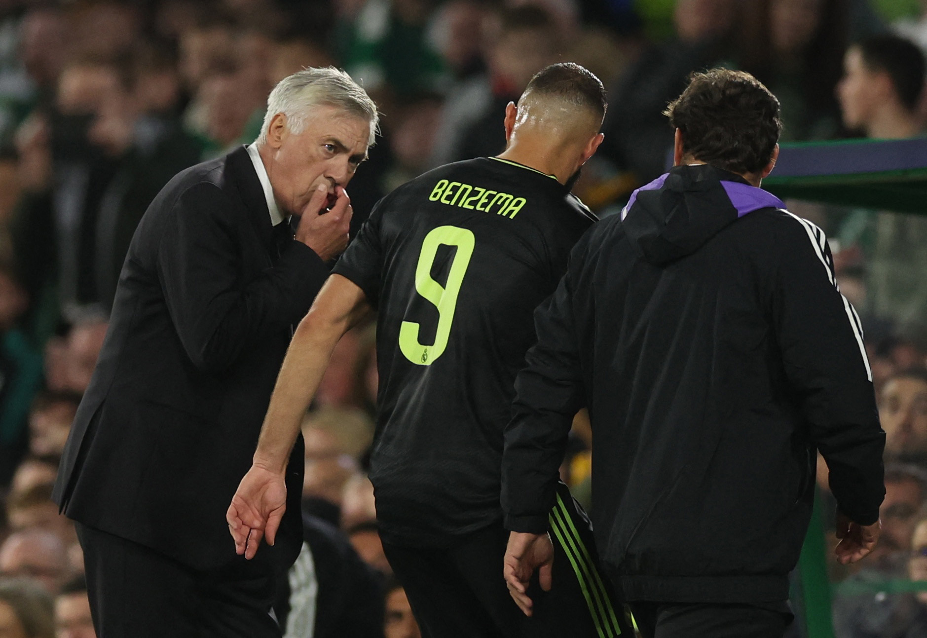 Benzema salió tocado del último partido frente al Celtic por Champions League (Reuters)