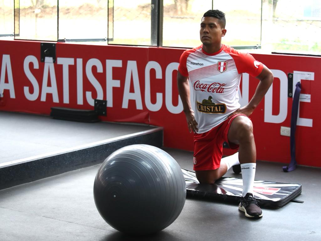 Raziel García en las instalaciones de la selección peruana. (Foto: FPF).