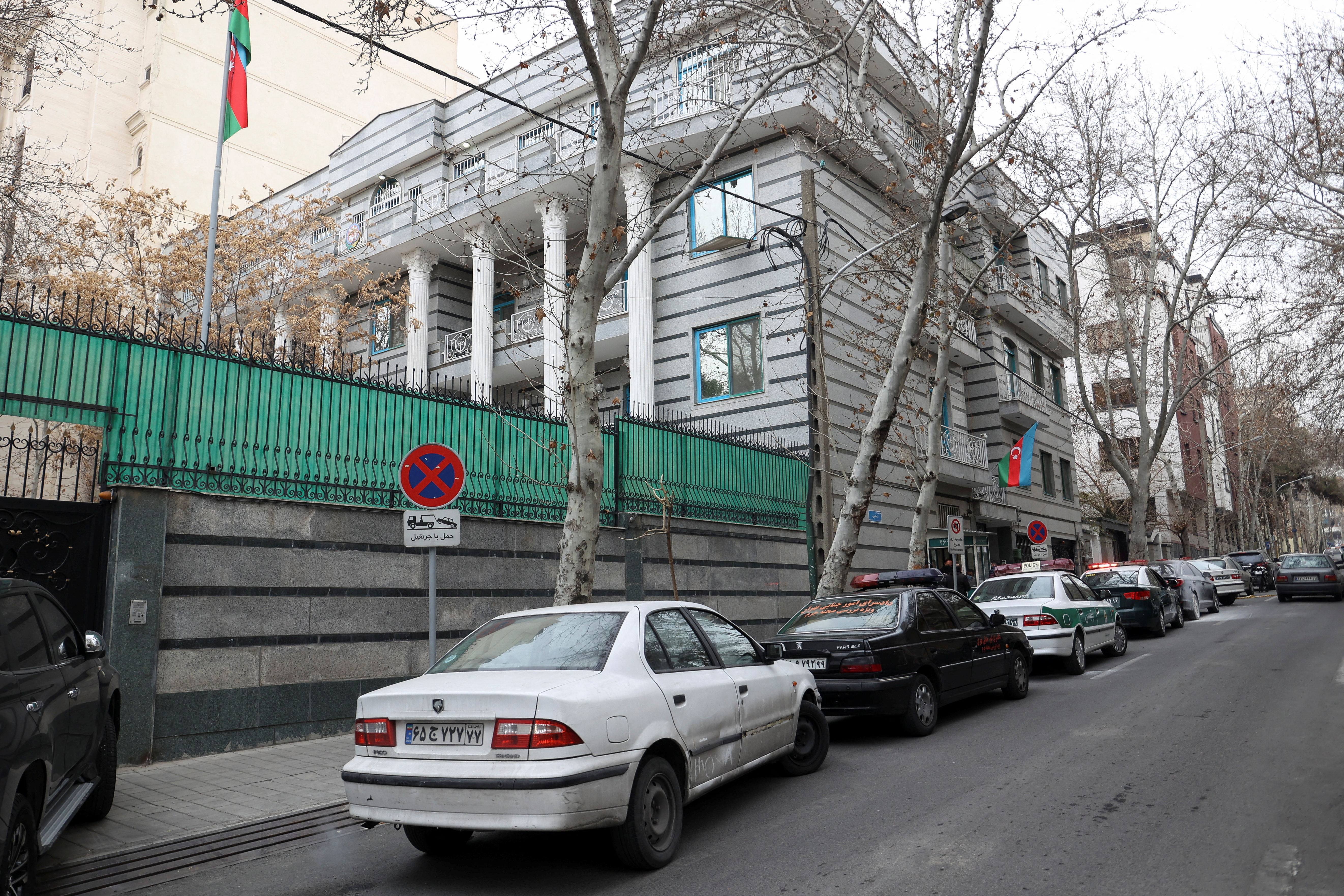 Le embajada tras el ataque (Majid Asgaripour/WANA)
