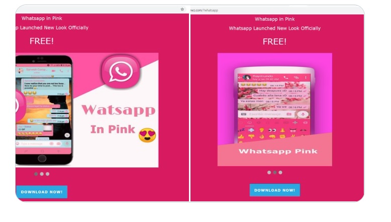 "WhatsApp in pink" o WhatsApp en rosa, el nuevo engaño que circula por las redes