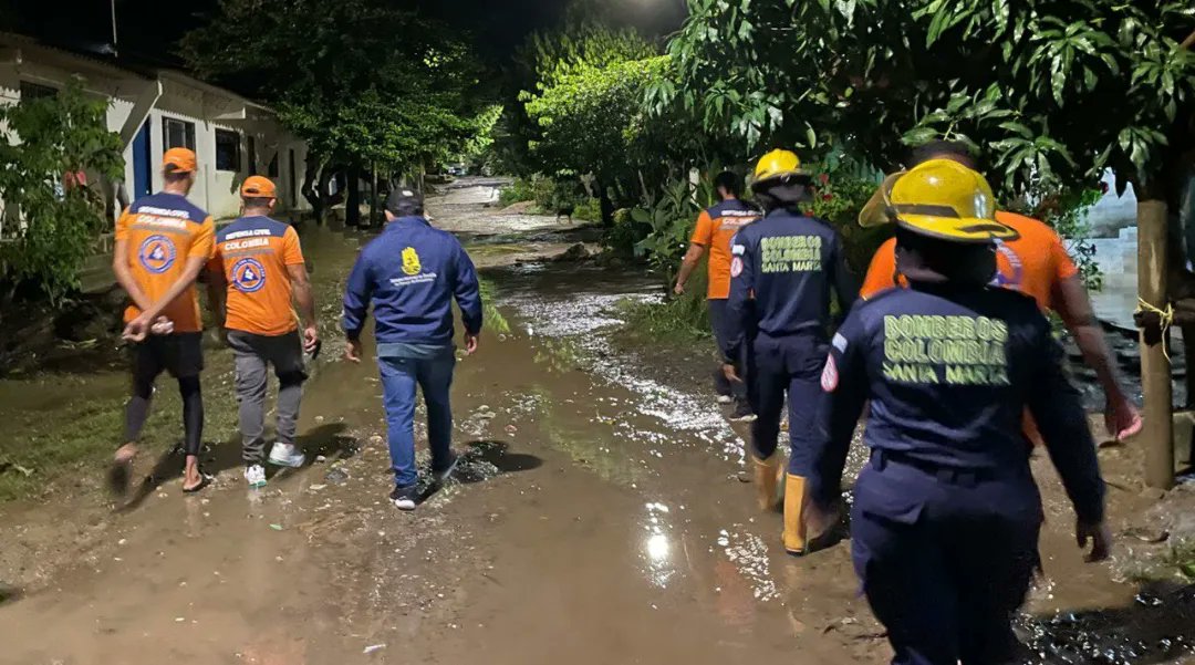 Desbordamiento del río Guachacha deja más de 365 familias afectadas en Santa Marta